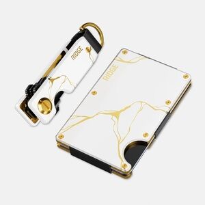 Ridge Wallet Daily Driver Kit, Wallet+Keycase, Kintsugi White Aluminum, NWT, NIB